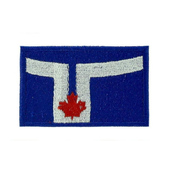 Patch Ecusson Brode Drapeau Toronto Canada Thermocollant Backpack Sac A Dos