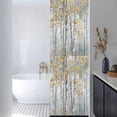 thumbnail image 3 of Yellow Grey Forest Window Privacy Film, Grey Modern Art Oil Painting Static Cling UV Sun Blocking Heat Control Window Tint Day and Night, Non-Adhesive One Way Windows Privacy Cover 17.7''x78.7'', 3 of 7