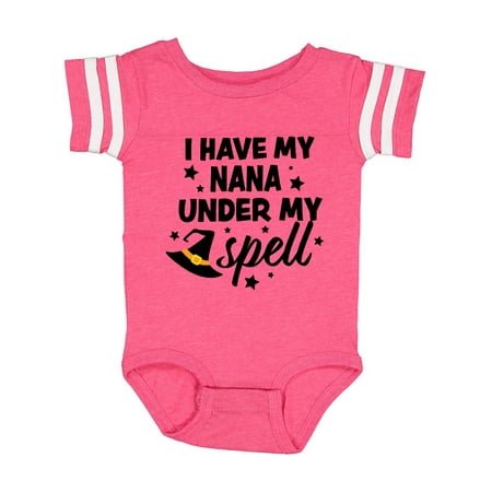 

Inktastic I My Nana Under My Spell with Cute Witch Hat Gift Baby Boy or Baby Girl Bodysuit