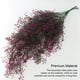 thumbnail image 4 of Toystoory 2 piezas de decoración de plantas artificiales, hojas decorativas, regalo de inauguración de la casa, hogar, cocina, baño, balcón Decoración Rojo purpura, 4 of 6