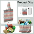 thumbnail image 2 of Boho Chic Canvas Tote Bag – Vintage Floral Tribal Pattern Reusable Grocery Bag, Abstract Geometric Earthy Aesthetic Shopping Bag for Women, Hippie & Artistic Lifestyle, 2 of 7