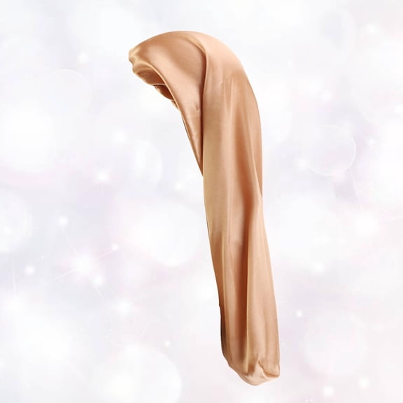 PAMINGONO Braids Cap for Lady Stretchy Imitated Silk Golden 1Pack