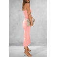 thumbnail image 2 of Vestido PRETTYGARDEN Tubo Bodycon Strapless Maxi Rosa Talla L, 2 of 8