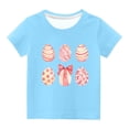 thumbnail image 2 of TIMIFIS T-Shirts de Pâques pour Enfants Garçons Filles Imprimé Œufs Mignons Manches Courtes T-Shirt Col Rond Été Hauts pour Garçons, 9 Ans, 2 of 4