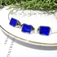 thumbnail image 2 of Lapis Lazuli Ring, Sqare Gemstone Ring for Birthday Gift, Adjustable Crystal Ring for Men Women, Boho Ring Unisex Stone Jewelry, 2 of 6