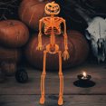 thumbnail image 4 of Decoraciones de esqueleto de Halloween adornos festivos esqueleto de tamaño natural para patio, 4 of 8