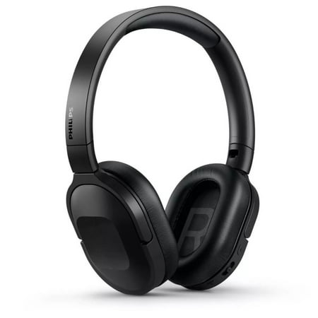 Philips H6506 Wireless Active Noise-Canceling over-Head Headphones with Multipoint Bluetooth Connection, Black, TAH6506BK