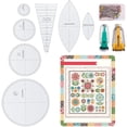 thumbnail image 3 of Youkk Template Kit Acrylic Quilting Embroidery Ruler Portable Reusable DIY Making Sewing Handicraft Crafts for Professionals 7Pcs/Set, 3 of 8