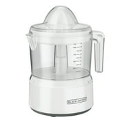 BLACK+DECKER 32oz Citrus Juicer with Self-reversing Cone, White, CJ650W