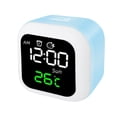 thumbnail image 2 of Travel Alarm Clock Qwtwty Digital Electronic Clock LED Display Electronic Clock Stereo Digital Display Snooze Alarm Clock 12/24H Change Countdown, 2 of 6