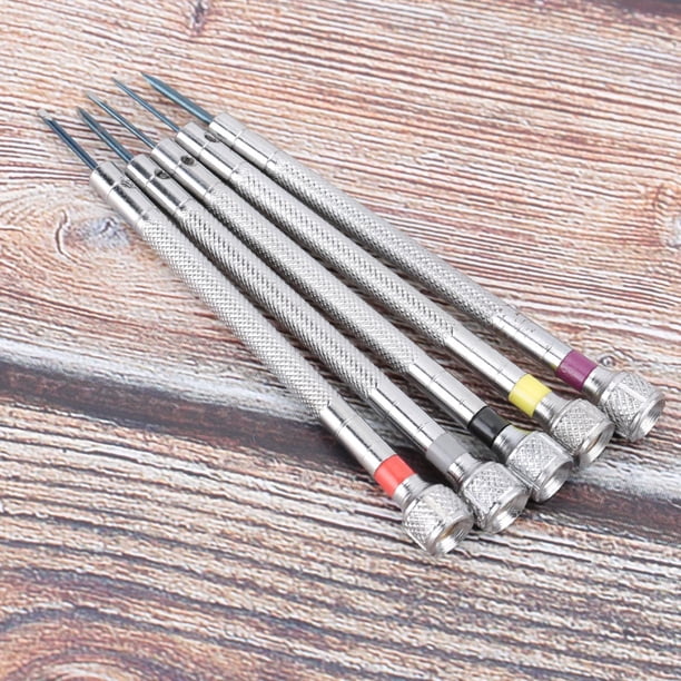 5 unids/set de alta precisión herramienta de reparación de relojes destornillador herramienta de reloj para proyectos de bricolaje reparación de gafas relojeros joyería ANGGREK Otros