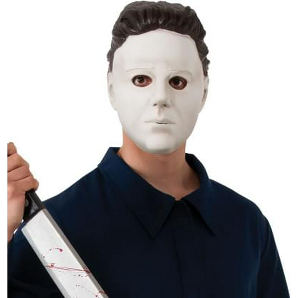 Halloween Michael Myers 3/4 Vinyl Costume Mask Adult One Size Walmart