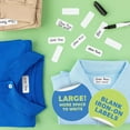thumbnail image 3 of Writable Iron on Name Tags for Clothing 200pcs (Large) - Clothing Labels for Nursing Home & Daycare, Personalized & Custom Name Tag, Fabric Labels for Clothes Washable Precut 2”x0.75”, 3 of 7