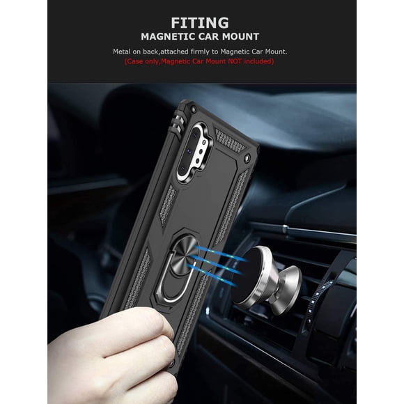 GREATRULY Ring Kickstand Phone Case for Samsung Galaxy Note 10 Plus,Heavy Duty Dual Layer Drop Protection Galaxy Note