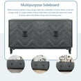 thumbnail image 5 of Aukfa Wood Sideboard Storage Cabinet with 4 Door for Entryway Living Room Hallway,Dark Grey, 5 of 7