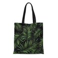 thumbnail image 1 of NUDECOR Sac en Toile Sac Fourre-Tout Réutilisable Sacs d'Épicerie Feuille Colorée Motif Tropical Palmier Feuilles Été Plage Cocktail Floral Sac Fourre-Tout, 1 of 1