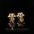 thumbnail image 4 of Diamond Celebrity's 0.50ct VVS D Moissanite 925 Silver Yellow Buttercup Stud Earrings for Men&Women, 4 of 12