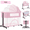 Convertible Crib-PInk, variant on 4-in-1 Baby Convertible Crib, Rocking Bassinet, Bedside Sleeper & Playard with Adjustable Height ,Unisex,DEEPGREY