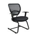 thumbnail image 1 of Scranton & Co Fabric Grid Back Guest Chair and Cantilever Base, 1 of 3