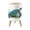 Color 4, variant on Small Trash Can with Lid Ocean Home Decor Blue Turtle Sea Coastal Marine Life 1.8 Gallon Dog Proof Trash Can Round Garbage Can Waste Bin Wastebasket for Bathroom Bedroom Living Room