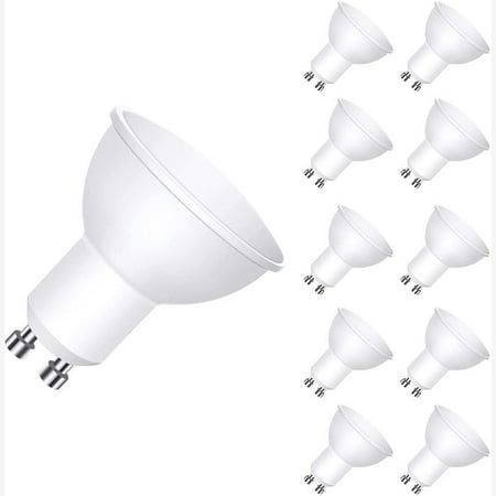 

10 Pcs GU10 7W LED Bulb 500 Lumen LED Spot Light Equivalent to 56 W Halogen