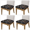 thumbnail image 2 of Gukieu Butterfly1 Print Square Cushion Cover, Elastic Strap Chair Protector, Suitable for Family Restaurant, Hotel Banquet Decorations-Four Pieces, 2 of 7