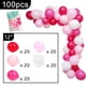 thumbnail image 3 of Juego de guirnaldas con forma de arco con forma de globo, 100 globos de látex, color rosa, 3 of 3