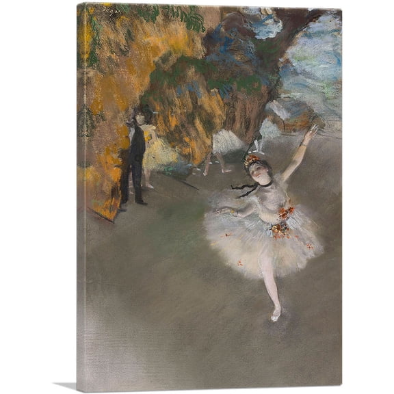 ARTCANVAS The Star 1878 Canvas Art Print by Edgar Degas - Size: 26" x 18" (0.75" Deep)