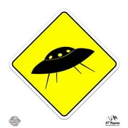 UFO Area - 3" Vinyl Sticker - For Car Laptop I-Pad Phone Helmet Hard Hat - Waterproof Decal