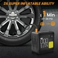 thumbnail image 2 of Portable Air Compressor Tire Inflator 12000mAh and Max 150PSI Air Pump for Truck Tires Dual Barrel Corded and Cordless, 2 of 7