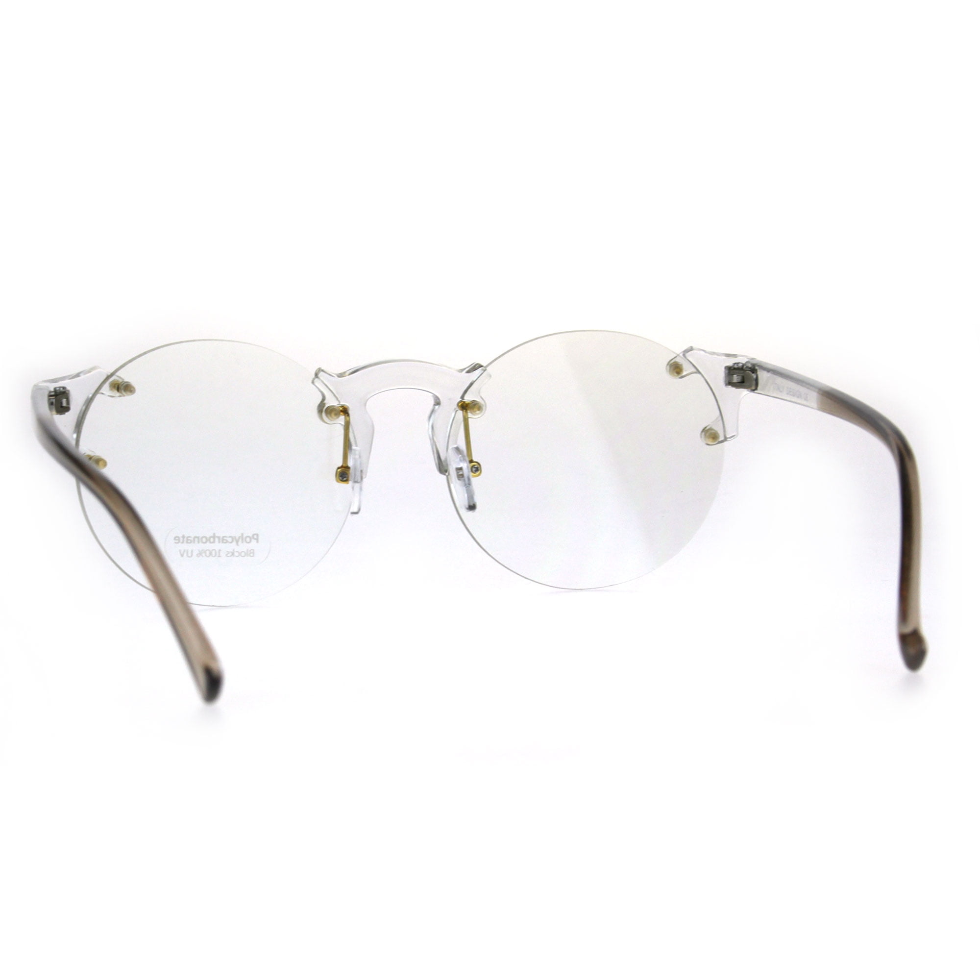 Rimless outlet circle glasses