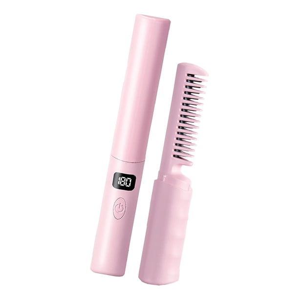 Cepillo alisador de pelo Fernando 3 temperaturas ajustables rosa