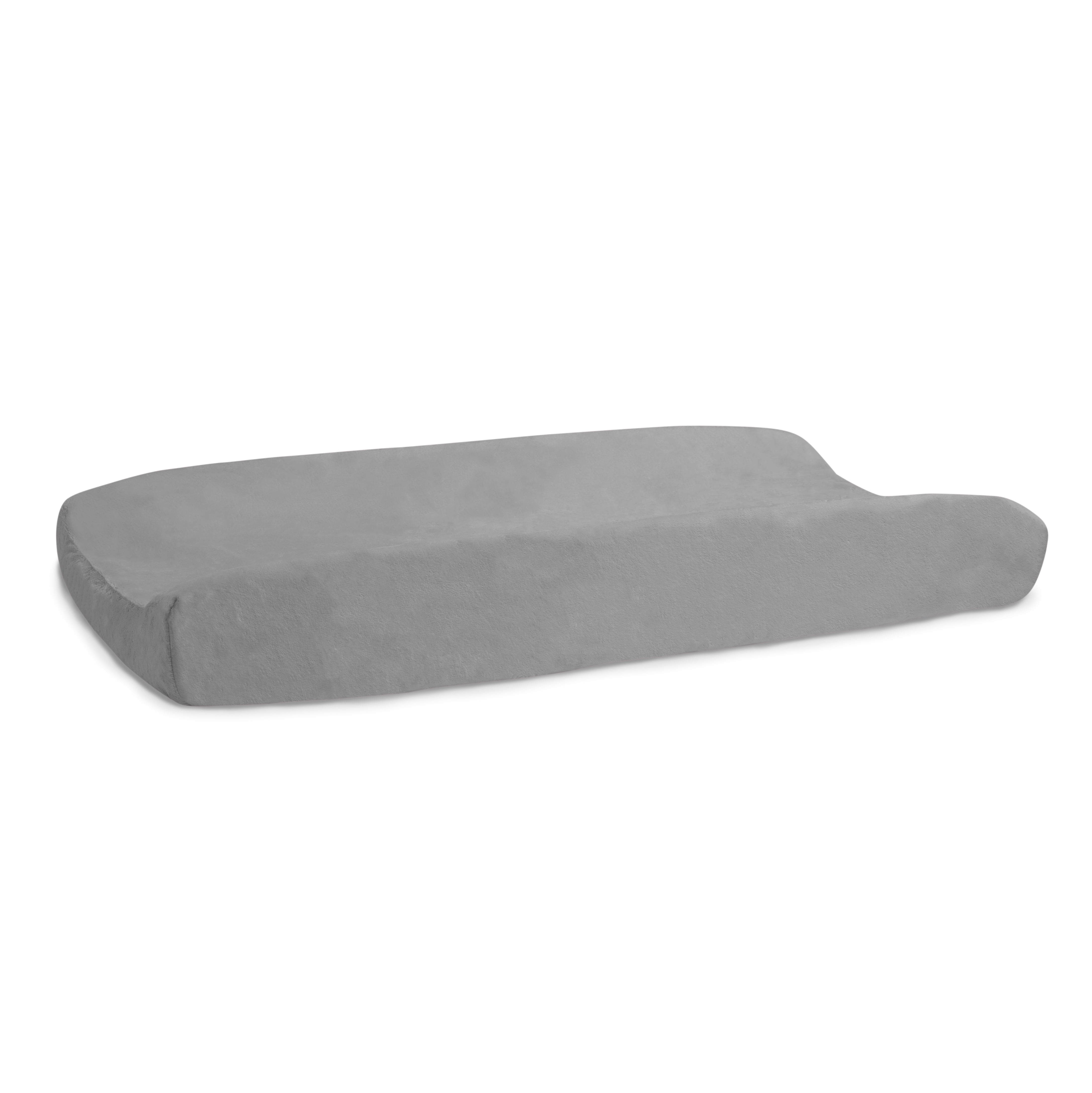 Delta Children Contoured Changing Pad with Plush Cover, Grey