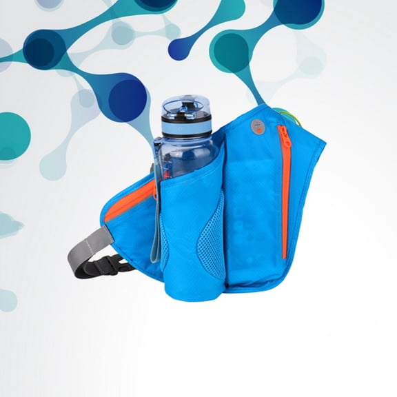 LULULION 1Pc Waist Bag Sport Nylon Durable Lightweight Blue for Running Hiking Travel Outdoor Storage