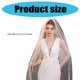 thumbnail image 3 of Bridal Veil Tulle Cathedral Length Wedding Veil With Hair Comb Easy Attachments Bride Veil Wedding Accessory 110inch, 3 of 4
