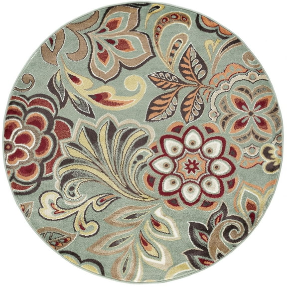 Tayse Dco1028rnd Deco Dilek 8' Diameter Transitional Circular Area Rug