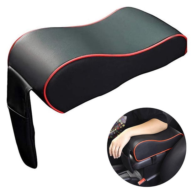 1 cojín para reposabrazos de coche, consola de reposabrazos de coche de espuma viscoelástica, almohada para reposabrazos de consola central de coche, funda para reposabrazos de coche, funda