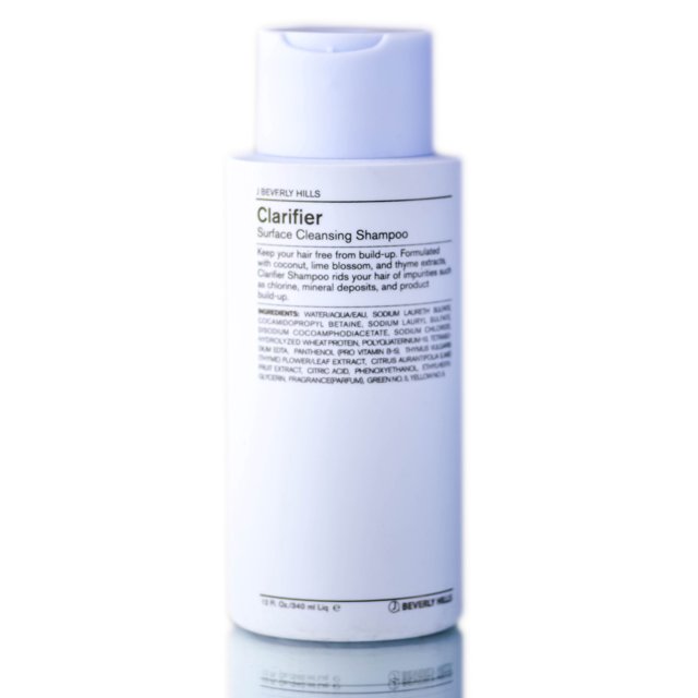 12 oz , J Beverly Hills Clarifier Detoxifying Shampoo Hair - Pack of 2 w/ SLEEKSHOP Teasing Comb J Beverly Hills by Sleekshop belleza