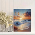 thumbnail image 2 of Qisvanset 12x16 Inch Matthew Coastal Bible Canvas Wall Art, Beach Landscape Scripture Art Household Wall Decor, 2 of 8
