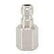 thumbnail image 1 of Adaptador de inflador de 1/8 de pulgada, conexión recta, acoplador de rosca hembra BSPP 304 SS para tanque de CO2, 1 of 8