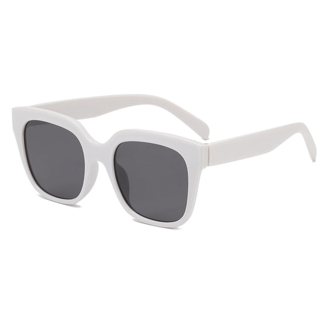 Gafas de sol tipo caja de tendencia a la moda, gafas de sol personalizadas para tiro callejero, hechas de PC y CA
