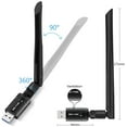 thumbnail image 3 of WiFi Adapter for PC, 1200Mbps USB 3.0 Wireless Network Wifi Dongle with 5dBi Antenna for Desktop / Laptop Computer, Dual Band 2.42G / 5.8G 802.11ac, Compatible with Windows 10/8 / 8.1 / 7 / Vista / XP, 3 of 8