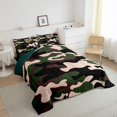 thumbnail image 4 of Queen Size Camouflage Comforter Set 3Pcs Bedding Set Teens 1 Comforter & 2 Pillowcases(Twin,Army Green), 4 of 6