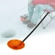 thumbnail image 3 of Pala para pesca en hielo, recogedor de escoria, mango de PP, diseño de gancho de cuchara, duradero para invierno negro y rojo anaranjado, 3 of 9