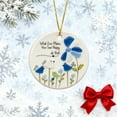 thumbnail image 1 of Adornos navideños, adornos navideños, regalos navideños, árbol de Navidad, flor azul, colgante decorativo de acrílico, un chopper, 1 of 5