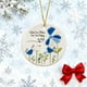 thumbnail image 1 of Colgante Acrílico Decorativo con Forma de Árbol y Flor Azul, 1 of 5