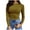 Yellow, variant on Lovskoo 2024 Long Sleeve Shirts for Women Fall Trendy Stretch Slim Fitted Ribbed T-Shirt Blouse Solid Color Basic Tops Yellow