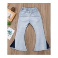 thumbnail image 4 of Hirigin Specialcal Toddler Little Kid Girls Denim Jeans Bell Bottom Flare Pants Leggings Trousers, 4 of 5