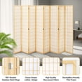 thumbnail image 5 of JOSTYLE Room Divider Screen 8 Panel, 5.9 Ft Folding Privacy Screen for Room Separation, Shoji Screen Japanese Style Room Divider Wall, Natural, 5 of 7