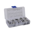thumbnail image 2 of Deals Qaailabf Ear Plus Stainless Steel Hydraulic Hose Clamps O-Clips Pipe, 2 of 9